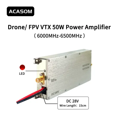 ACASOM усилитель 6000–6500MHz 50W 40dB для беспилотных систем | Chipomi